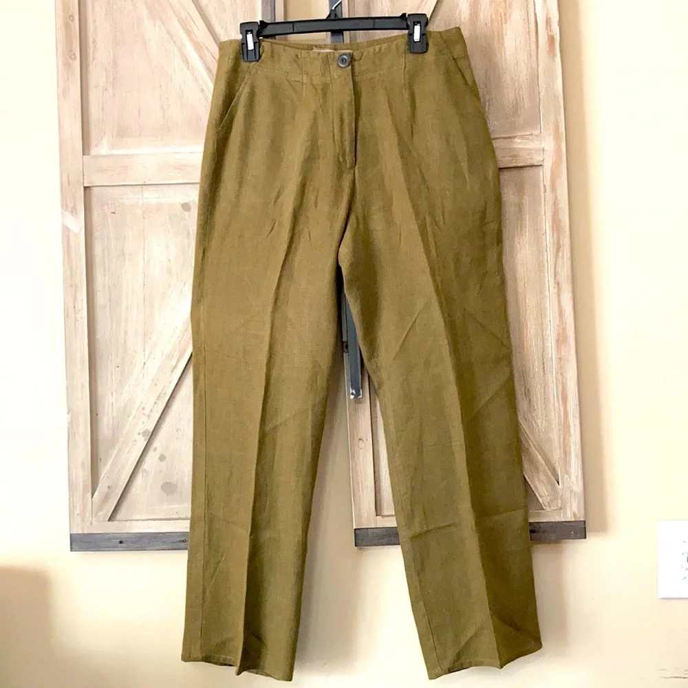 FLAX 💯 LINEN PANTS LADIES - Picture 1 of 12